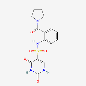 2-hydroxy-6-oxo-N-[2-(pyrrolidin-1-ylcarbonyl)phenyl]-1,6-dihydropyrimidine-5-sulfonamide