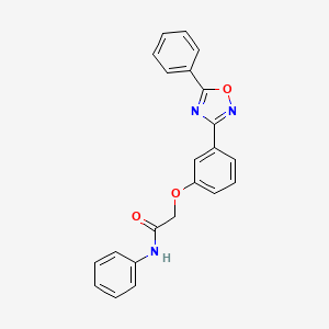 N-phenyl-2-[3-(5-phenyl-1,2,4-oxadiazol-3-yl)phenoxy]acetamide