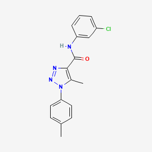 N-(3-chlorophenyl)-5-methyl-1-(4-methylphenyl)-1H-1,2,3-triazole-4-carboxamide