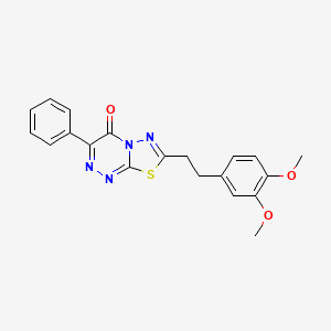 7-[2-(3,4-dimethoxyphenyl)ethyl]-3-phenyl-4H-[1,3,4]thiadiazolo[2,3-c][1,2,4]triazin-4-one