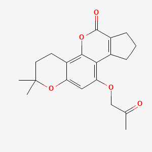 2,2-dimethyl-10-(2-oxopropoxy)-3,4,8,9-tetrahydro-2H-cyclopenta[c]pyrano[2,3-h]chromen-6(7H)-one