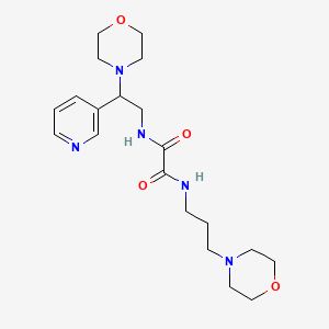 N1-(2-morpholino-2-(pyridin-3-yl)ethyl)-N2-(3-morpholinopropyl)oxalamide