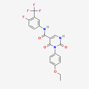 3-(4-ethoxyphenyl)-N-[4-fluoro-3-(trifluoromethyl)phenyl]-2,4-dioxo-1,2,3,4-tetrahydropyrimidine-5-carboxamide