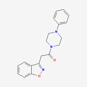 molecular formula C19H19N3O2 B11293109 2-(Benzo[d]isoxazol-3-yl)-1-(4-phenylpiperazin-1-yl)ethanone 