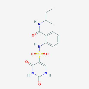 N-(butan-2-yl)-2-{[(2-hydroxy-6-oxo-1,6-dihydropyrimidin-5-yl)sulfonyl]amino}benzamide