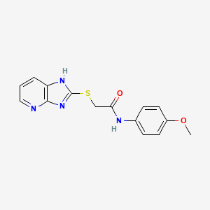 2-(3H-imidazo[4,5-b]pyridin-2-ylsulfanyl)-N-(4-methoxyphenyl)acetamide