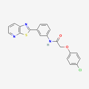 2-(4-Chlorophenoxy)-N-(3-{[1,3]thiazolo[5,4-B]pyridin-2-YL}phenyl)acetamide