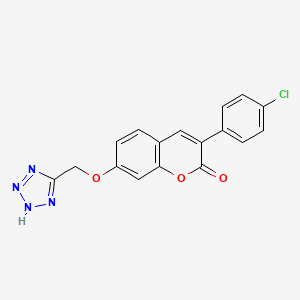 3-(4-chlorophenyl)-7-(1H-tetrazol-5-ylmethoxy)-2H-chromen-2-one