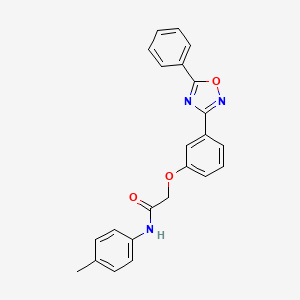 N-(4-methylphenyl)-2-[3-(5-phenyl-1,2,4-oxadiazol-3-yl)phenoxy]acetamide