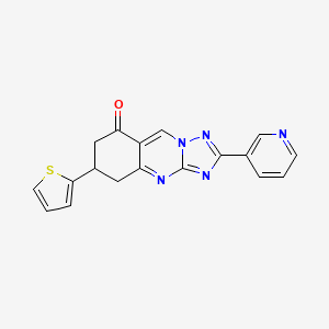 2-(pyridin-3-yl)-6-(thiophen-2-yl)-6,7-dihydro[1,2,4]triazolo[5,1-b]quinazolin-8(5H)-one