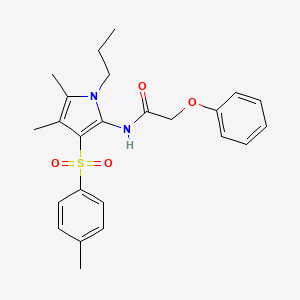 N-{4,5-dimethyl-3-[(4-methylphenyl)sulfonyl]-1-propyl-1H-pyrrol-2-yl}-2-phenoxyacetamide