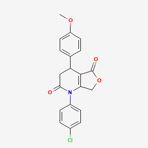 1-(4-chlorophenyl)-4-(4-methoxyphenyl)-4,7-dihydrofuro[3,4-b]pyridine-2,5(1H,3H)-dione