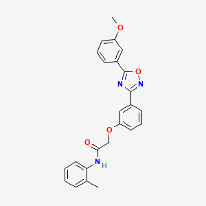 2-{3-[5-(3-methoxyphenyl)-1,2,4-oxadiazol-3-yl]phenoxy}-N-(2-methylphenyl)acetamide