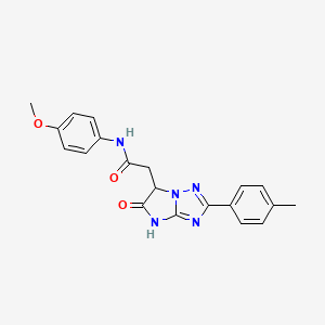 N-(4-methoxyphenyl)-2-[2-(4-methylphenyl)-5-oxo-5,6-dihydro-4H-imidazo[1,2-b][1,2,4]triazol-6-yl]acetamide