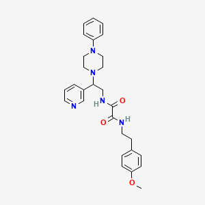 N1-(4-methoxyphenethyl)-N2-(2-(4-phenylpiperazin-1-yl)-2-(pyridin-3-yl)ethyl)oxalamide