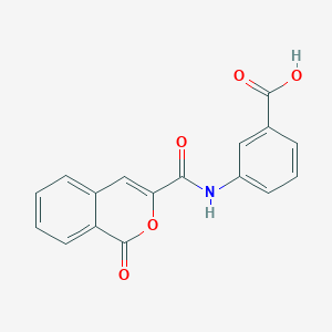 3-{[(1-oxo-1H-isochromen-3-yl)carbonyl]amino}benzoic acid