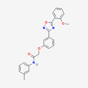 2-{3-[5-(2-methoxyphenyl)-1,2,4-oxadiazol-3-yl]phenoxy}-N-(3-methylphenyl)acetamide