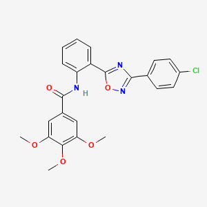 N-{2-[3-(4-chlorophenyl)-1,2,4-oxadiazol-5-yl]phenyl}-3,4,5-trimethoxybenzamide