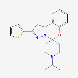 1-Isopropyl-2'-(2-thienyl)-1',10b'-dihydrospiro[piperidine-4,5'-pyrazolo[1,5-c][1,3]benzoxazine]