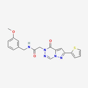 N-(3-methoxybenzyl)-2-[4-oxo-2-(thiophen-2-yl)pyrazolo[1,5-d][1,2,4]triazin-5(4H)-yl]acetamide