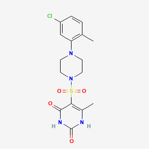 5-{[4-(5-chloro-2-methylphenyl)piperazin-1-yl]sulfonyl}-6-methylpyrimidine-2,4(1H,3H)-dione