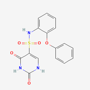 molecular formula C16H13N3O5S B11293403 2-hydroxy-6-oxo-N-(2-phenoxyphenyl)-1,6-dihydropyrimidine-5-sulfonamide 