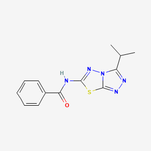 N-[3-(propan-2-yl)[1,2,4]triazolo[3,4-b][1,3,4]thiadiazol-6-yl]benzamide