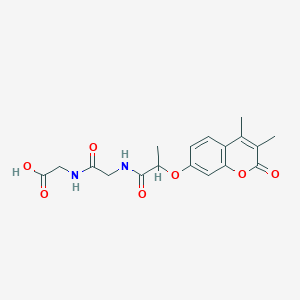 N-{2-[(3,4-dimethyl-2-oxo-2H-chromen-7-yl)oxy]propanoyl}glycylglycine