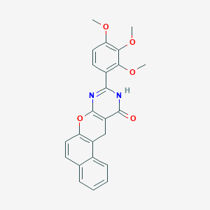 2-(2,3,4-trimethoxyphenyl)-4,5-dihydro-3H-12-oxa-1,3-diazatetraphen-4-one