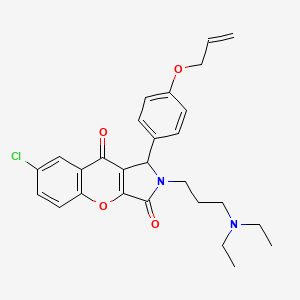 7-Chloro-2-[3-(diethylamino)propyl]-1-[4-(prop-2-en-1-yloxy)phenyl]-1,2-dihydrochromeno[2,3-c]pyrrole-3,9-dione