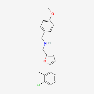 1-[5-(3-chloro-2-methylphenyl)furan-2-yl]-N-(4-methoxybenzyl)methanamine