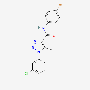 N-(4-bromophenyl)-1-(3-chloro-4-methylphenyl)-5-methyl-1H-1,2,3-triazole-4-carboxamide