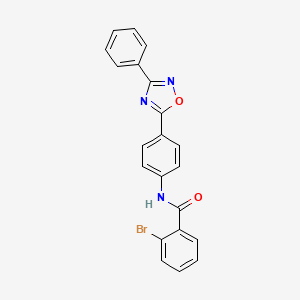 2-bromo-N-[4-(3-phenyl-1,2,4-oxadiazol-5-yl)phenyl]benzamide