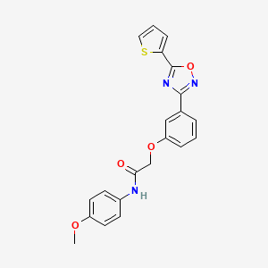 N-(4-methoxyphenyl)-2-{3-[5-(thiophen-2-yl)-1,2,4-oxadiazol-3-yl]phenoxy}acetamide