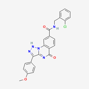 N-(2-chlorobenzyl)-3-(4-methoxyphenyl)-5-oxo-4,5-dihydro-[1,2,3]triazolo[1,5-a]quinazoline-8-carboxamide