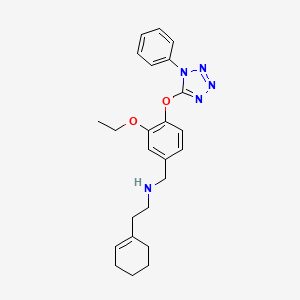 2-(cyclohex-1-en-1-yl)-N-{3-ethoxy-4-[(1-phenyl-1H-tetrazol-5-yl)oxy]benzyl}ethanamine