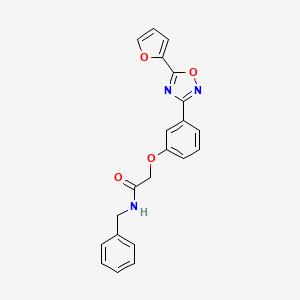 N-benzyl-2-{3-[5-(furan-2-yl)-1,2,4-oxadiazol-3-yl]phenoxy}acetamide