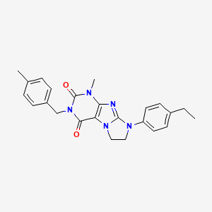 6-(4-Ethylphenyl)-4-methyl-2-[(4-methylphenyl)methyl]-7,8-dihydropurino[7,8-a]imidazole-1,3-dione