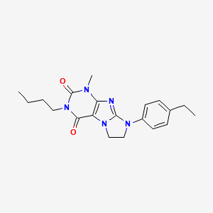 2-Butyl-6-(4-ethylphenyl)-4-methyl-7,8-dihydropurino[7,8-a]imidazole-1,3-dione