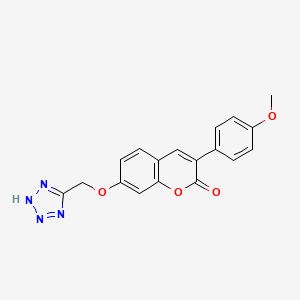 3-(4-methoxyphenyl)-7-(1H-tetrazol-5-ylmethoxy)-2H-chromen-2-one