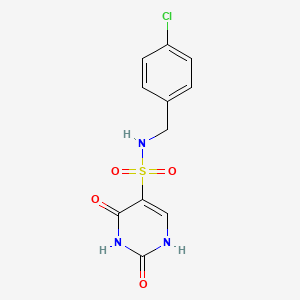 N-(4-chlorobenzyl)-2-hydroxy-6-oxo-1,6-dihydropyrimidine-5-sulfonamide