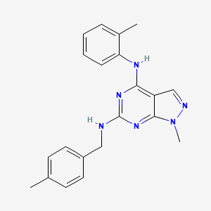 1-methyl-N~6~-(4-methylbenzyl)-N~4~-(2-methylphenyl)-1H-pyrazolo[3,4-d]pyrimidine-4,6-diamine