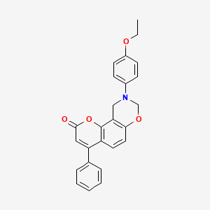 9-(4-ethoxyphenyl)-4-phenyl-9,10-dihydro-2H,8H-chromeno[8,7-e][1,3]oxazin-2-one