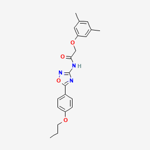 2-(3,5-dimethylphenoxy)-N-[5-(4-propoxyphenyl)-1,2,4-oxadiazol-3-yl]acetamide