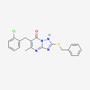 2-(benzylthio)-6-(2-chlorobenzyl)-5-methyl[1,2,4]triazolo[1,5-a]pyrimidin-7(4H)-one