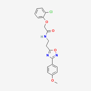 2-(2-chlorophenoxy)-N-{2-[3-(4-methoxyphenyl)-1,2,4-oxadiazol-5-yl]ethyl}acetamide