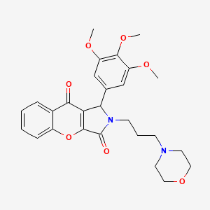 2-[3-(Morpholin-4-yl)propyl]-1-(3,4,5-trimethoxyphenyl)-1,2-dihydrochromeno[2,3-c]pyrrole-3,9-dione