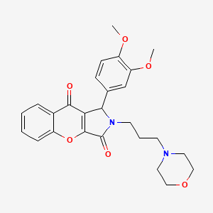 1-(3,4-Dimethoxyphenyl)-2-[3-(morpholin-4-yl)propyl]-1,2-dihydrochromeno[2,3-c]pyrrole-3,9-dione