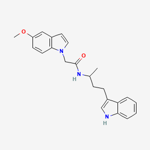 N-[4-(1H-indol-3-yl)butan-2-yl]-2-(5-methoxy-1H-indol-1-yl)acetamide