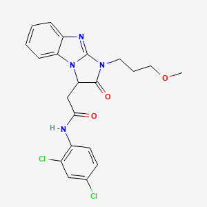 N-(2,4-dichlorophenyl)-2-[1-(3-methoxypropyl)-2-oxo-2,3-dihydro-1H-imidazo[1,2-a]benzimidazol-3-yl]acetamide